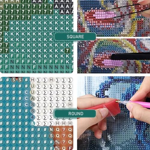 Peinture diamant full drill 5D strass brillants pour decoration murale - 3