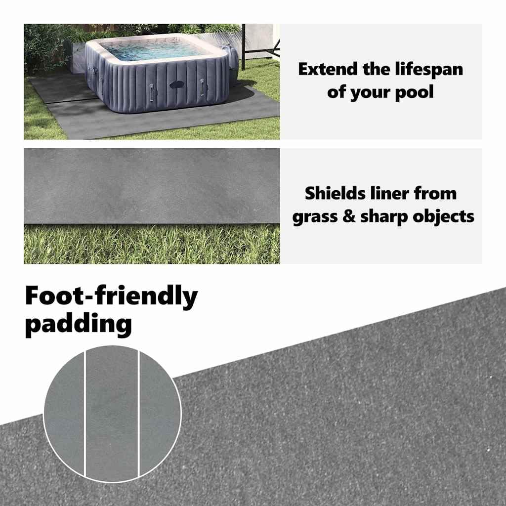 vidaXL Telo per Fondo Piscina 396 x 396 x 0,1 cm Quadrato