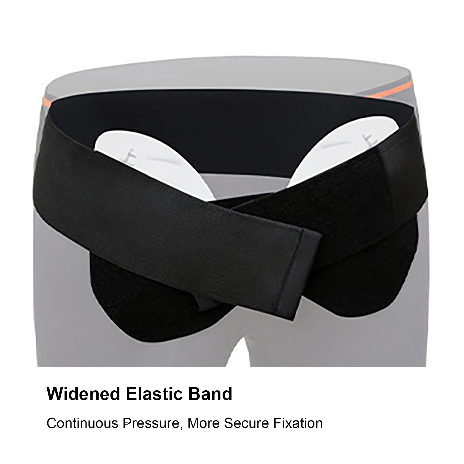 Ropa Interior para Hernias para Hombre, Braguero Hernia Inguinal Hombre con 2 Almohadillas de Compresión Extraíbles, Ideal para Aliviar el Dolor, Uso Discreto para Uso Diario(X-Large)