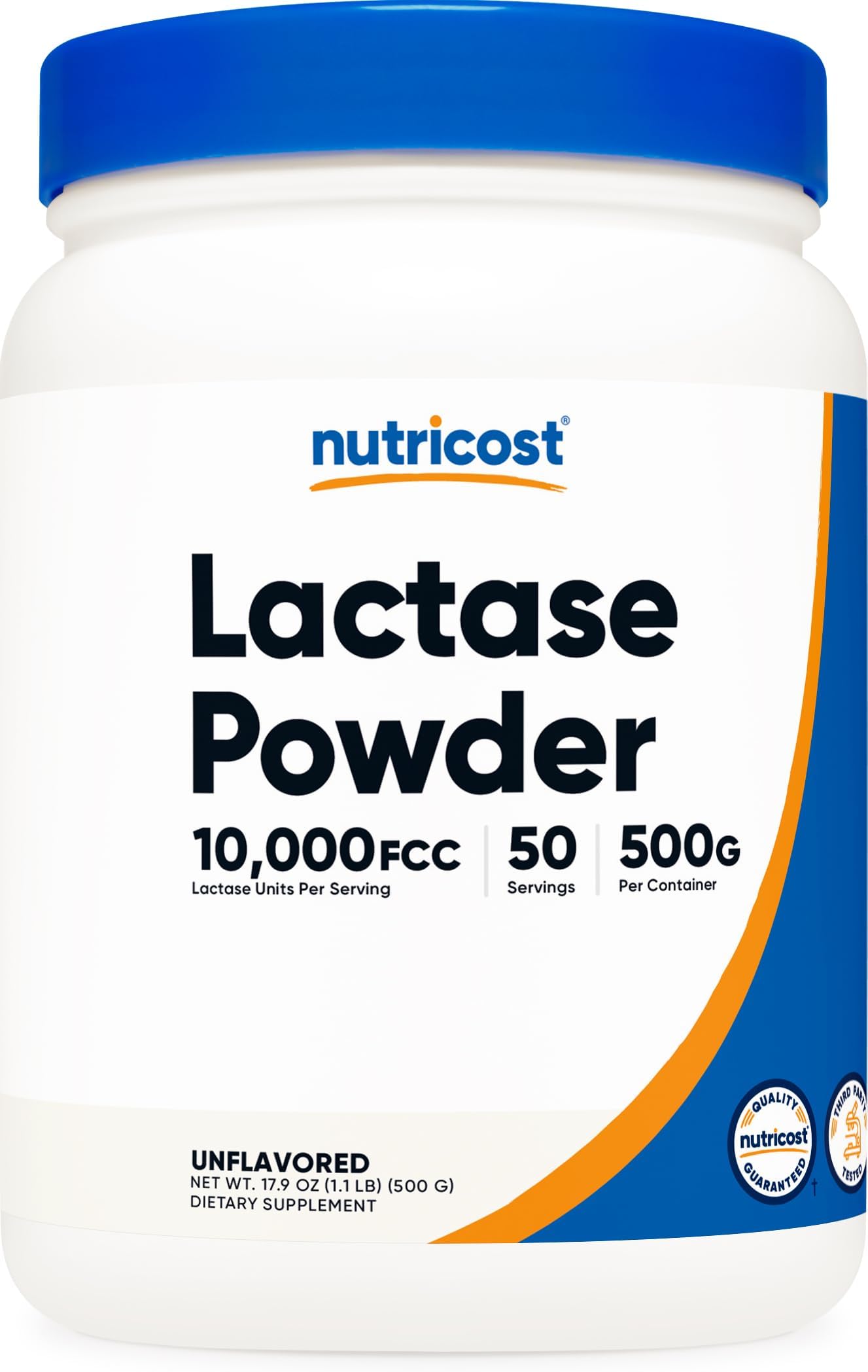 Nutricost Lactase Powder - Pure, Non-Gmo, Gluten Free, Lactase Powder