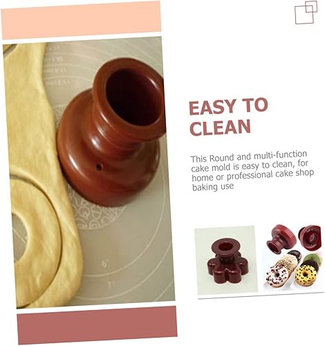Miniatura 6 de JOINPAYA Molde para hacer donas, moldes para hacer donas, moldes para tartas, plantillas de galletas, decoración de pasteles, molde para hornear,