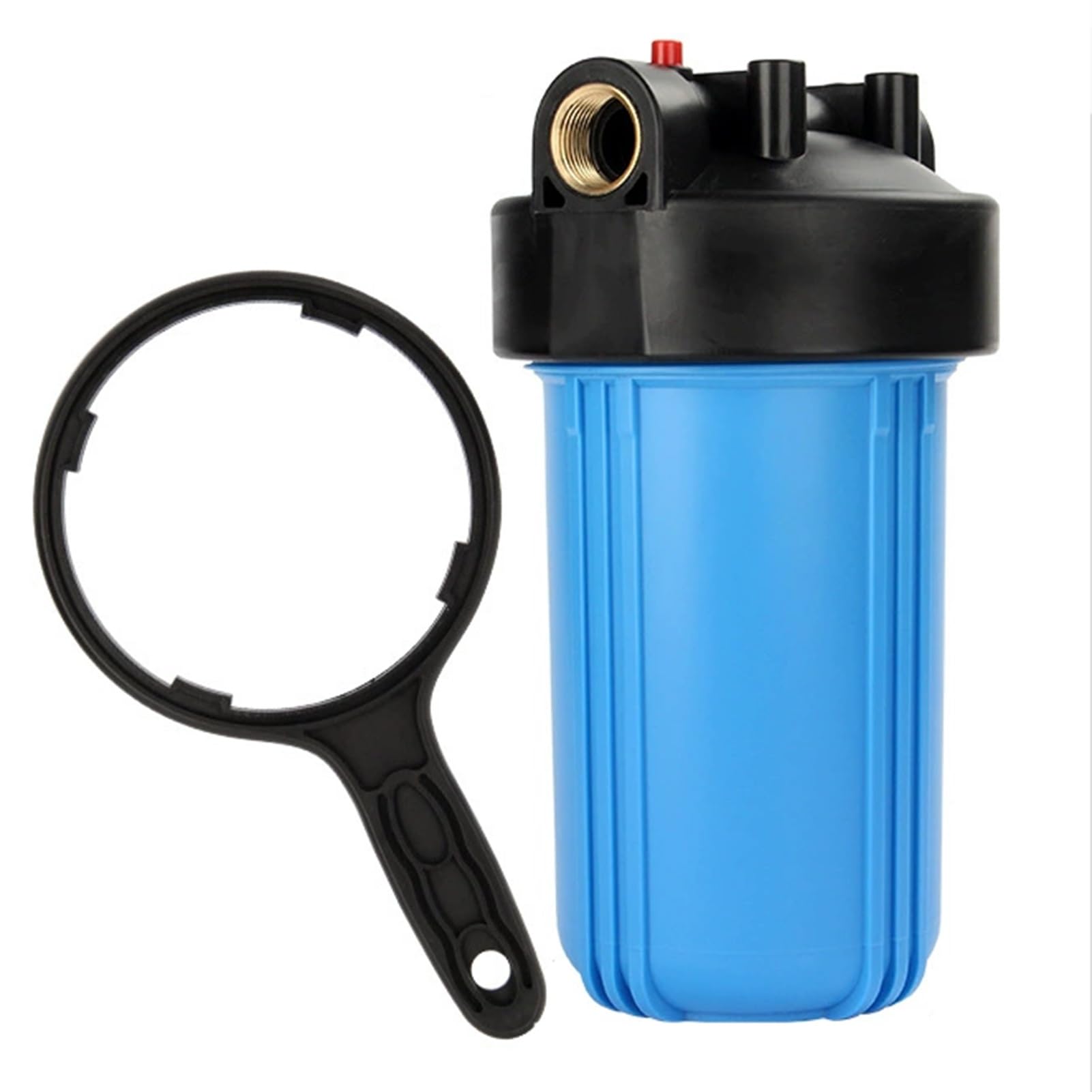 Boîtier de filtre à eau de puits grand débit 10x4.5 avec insert laiton