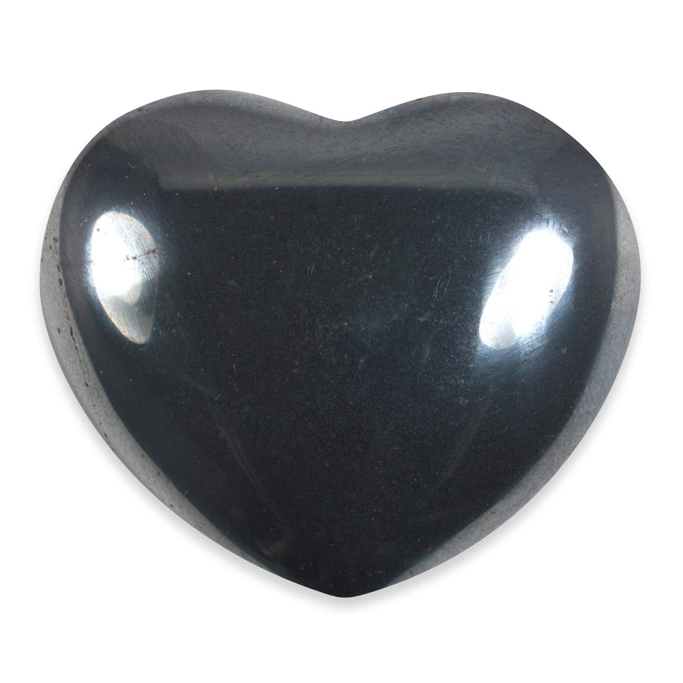 Hematite Crystal Heart ~45mm