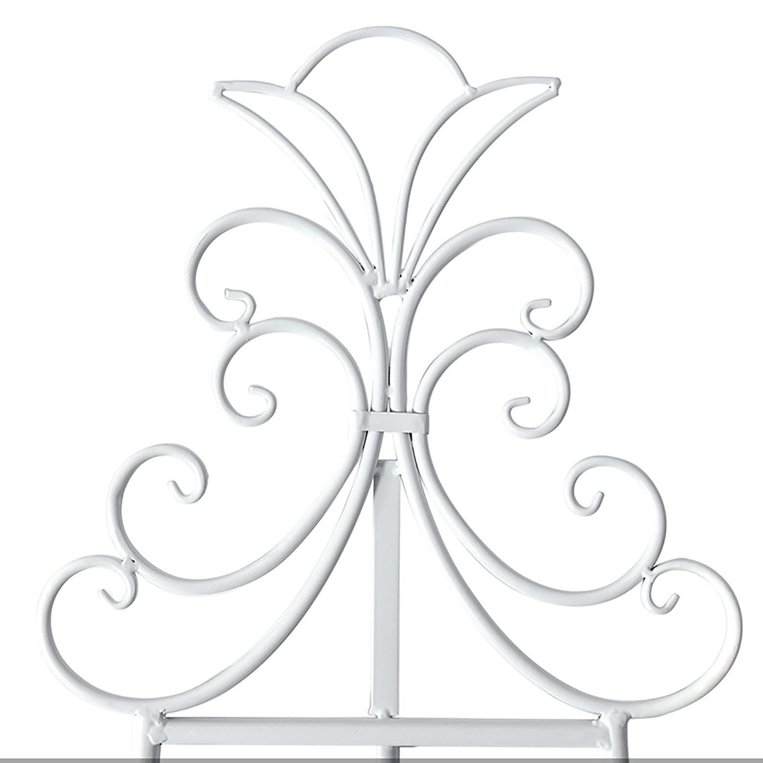 HADECOLL Strong And Durable Lightweight Metal Easel,Adjustable Art Easel Stand,Floor Standing Easel Tripod,For Painting And Sketching,Display Easel For Wedding Painting Exhibition,White-175Cm