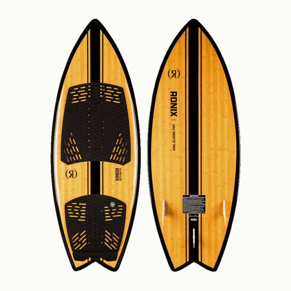 Koal Classic - WakeSurf Fish - Glossy Black / Bamboo