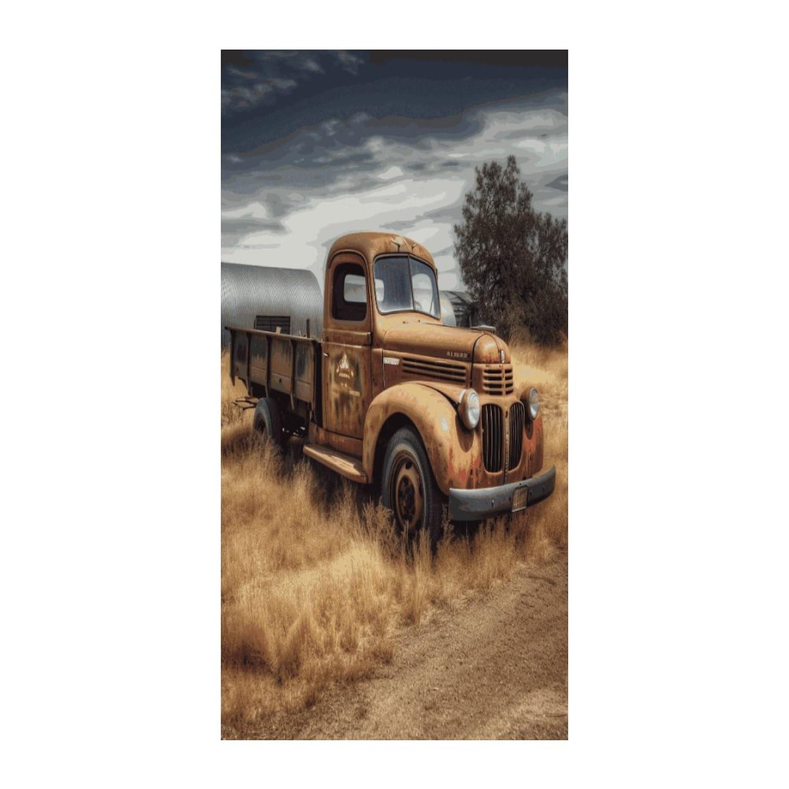 Fekiloot Style Old Truck Car Door Curtain Room Divider Curtains