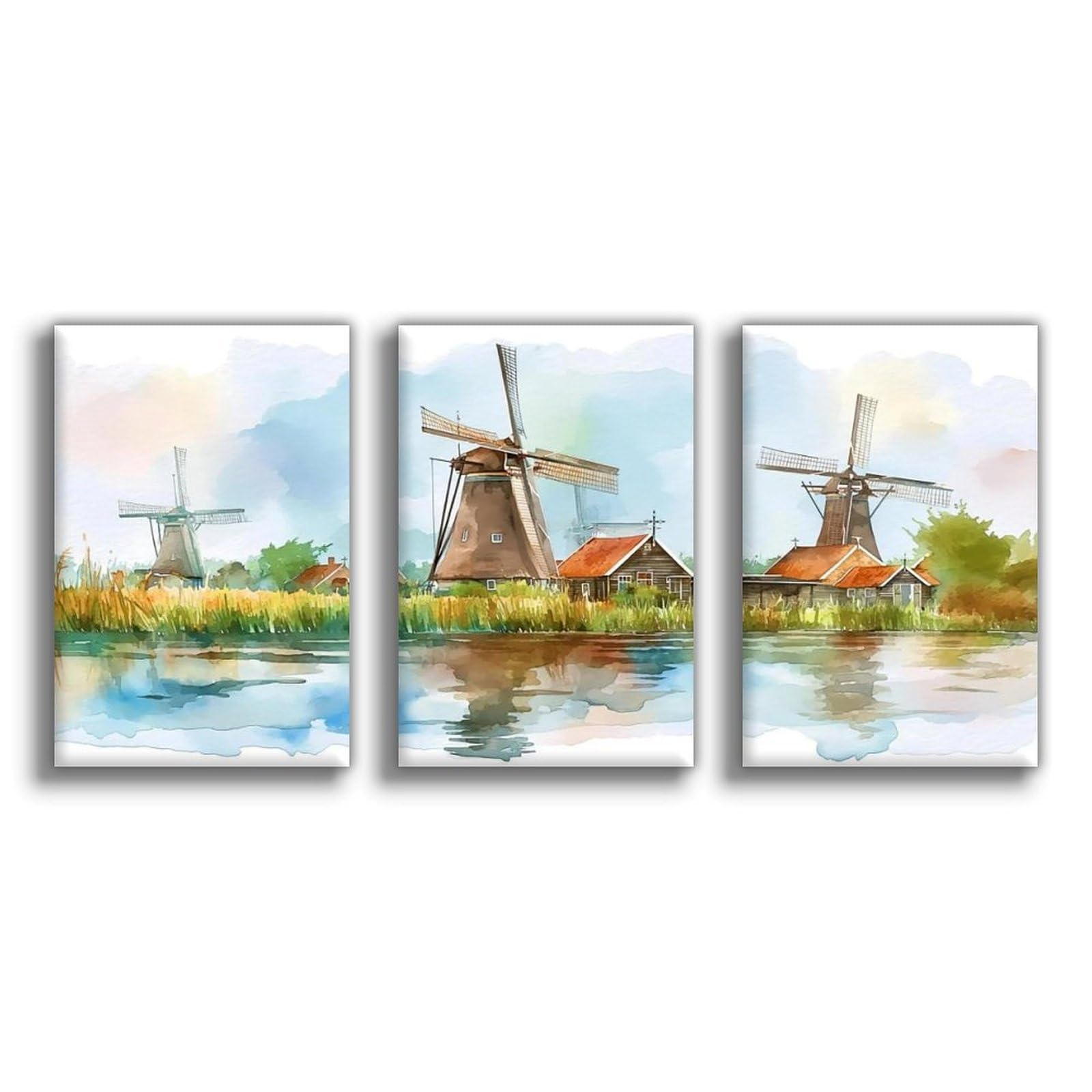Dutch Countryside Scenery Poster Tin Sign Vintage Metal Pub Club Cafe Bar Home Wall Art Decoration Poster Retro 20"L X 30"W