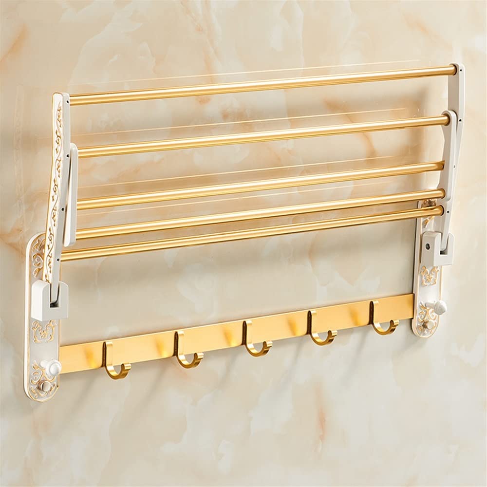 GLETSF Towel Rail Towel Racks, Bathroom Towel Rack Wall Mounted Towel Holder,Bathroom Accessories Bathroom Shelf,Towel Rack,Towel Holder,Towel Hanger,Bath Hardware Pra