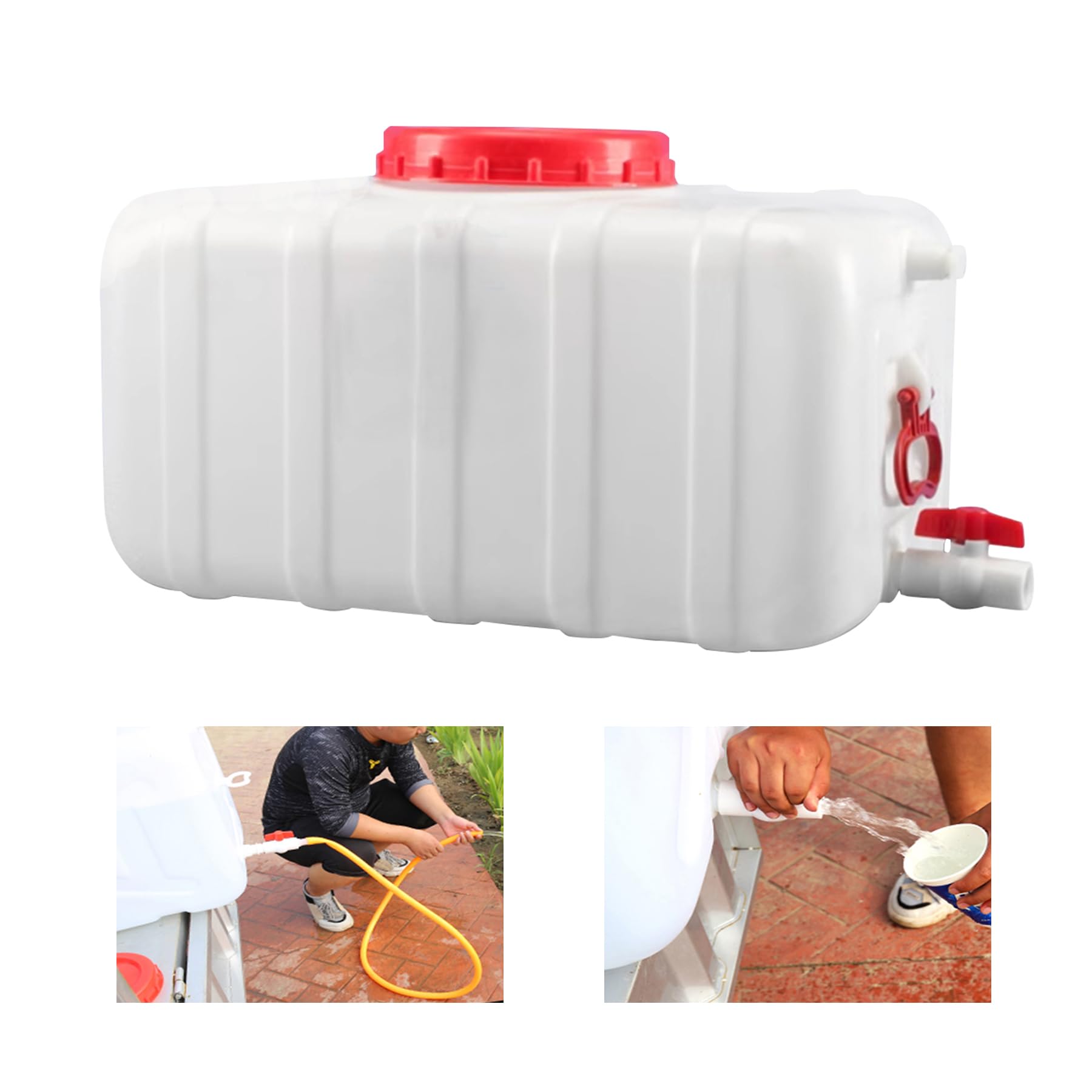 Réservoir d'eau portable de 110 L avec robinet pour véhicule et bivouac