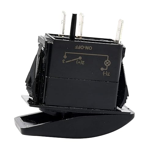 Miniatura 5 de Amarine Made Interruptor basculante de 12 V 20 Amp impermeable LED OnOff Boat Marine SPST 3P con luz (naranja)