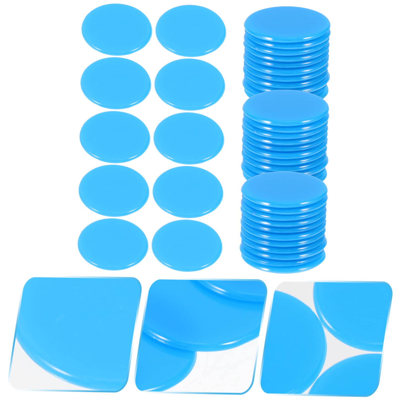 HOOTNEE 100pcs Bingo Counting Chips Markers for Games for Math Teaching Board Games Bright Color Easy to Carry Bingo Accessories