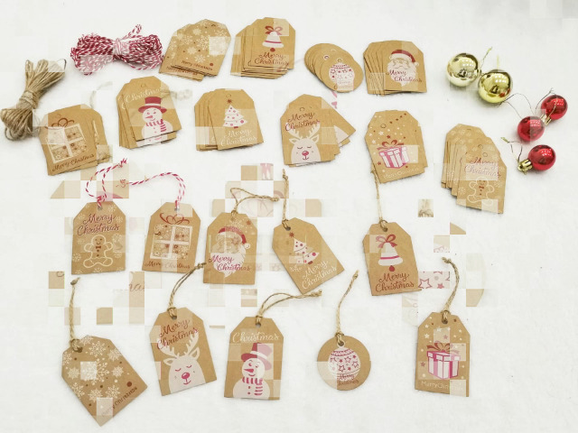 Étiquettes Cadeaux Vierges En Papier Kraft 20 Mètres