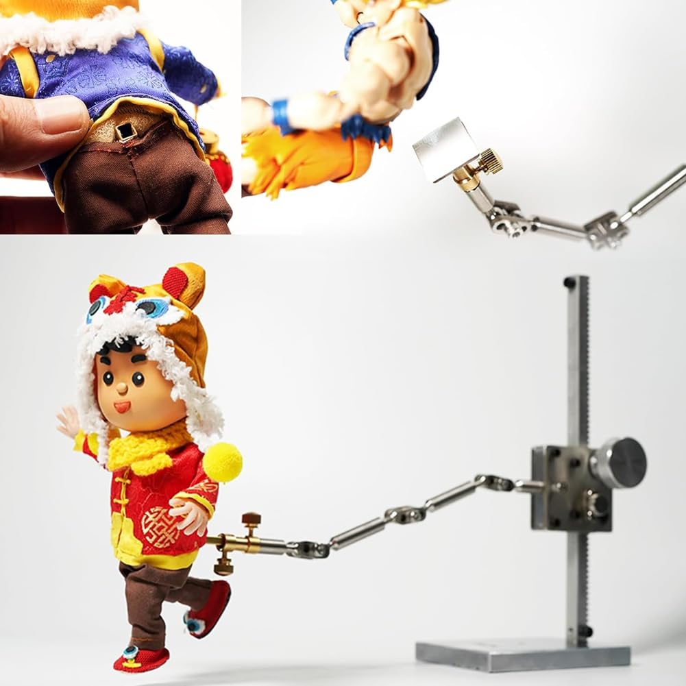 Kit D'Animation DIY-Stopmotion Rig Armature Rigging System avec 5 Connecteurs pour L'Animation, Kit de Tournage de Support Stop Motion