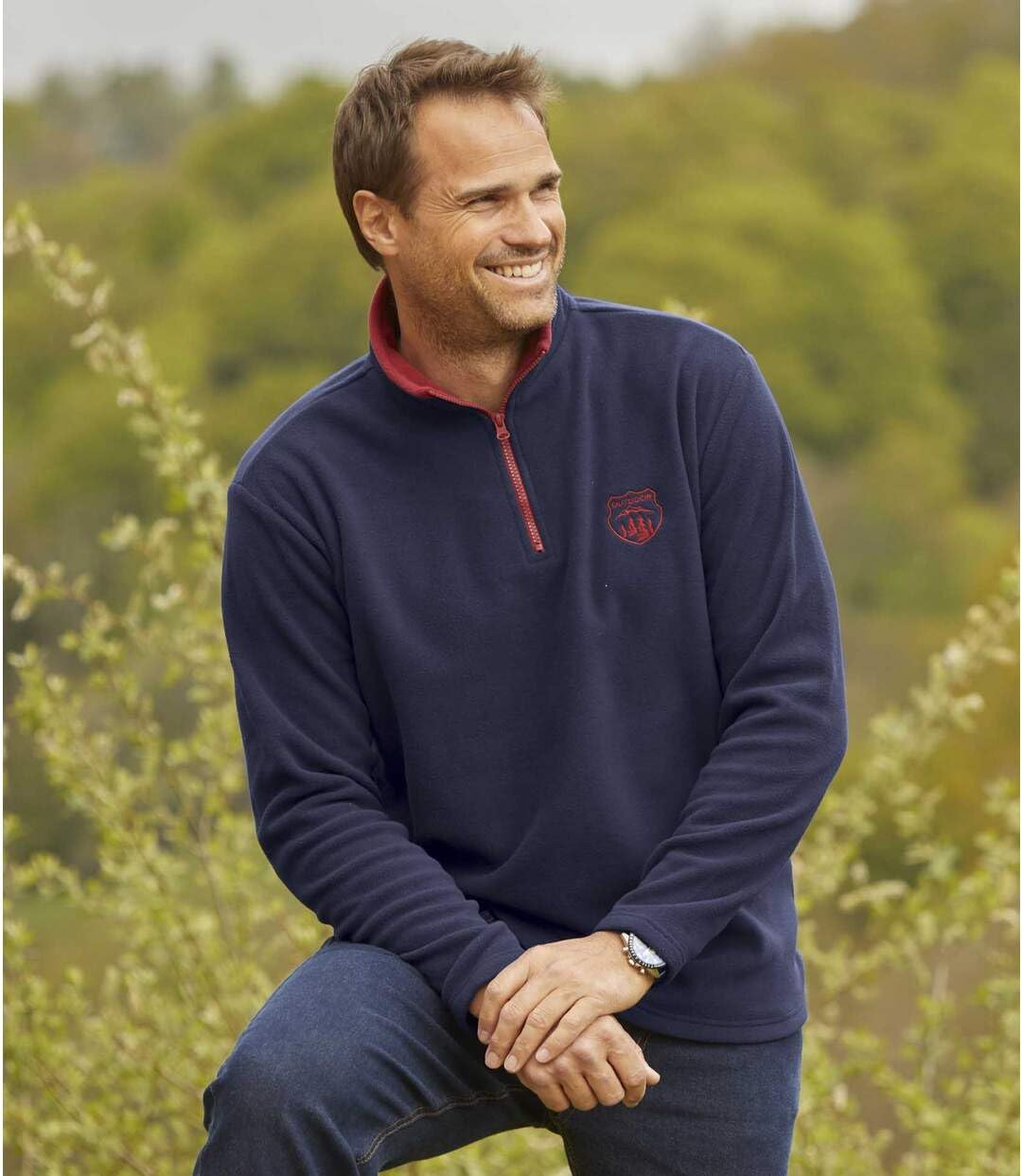 ATLAS FOR MEN - Set di 2 Maglioni in Pile da Uomo - Ultra Leggero e Caldo - Maglione a Collo Alto con Zip - Ideale per l'inverno/Viaggio - Disponibile in Taglie Grandi