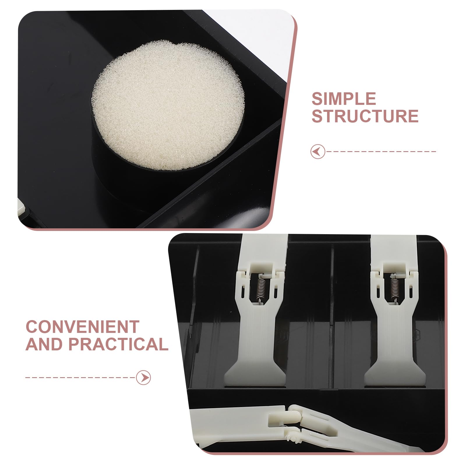 Vassoio portamonete multiscomparto con 9 scomparti, organizer per monete in plastica con clip per banconote, per uso in supermercati e negozi al dettaglio