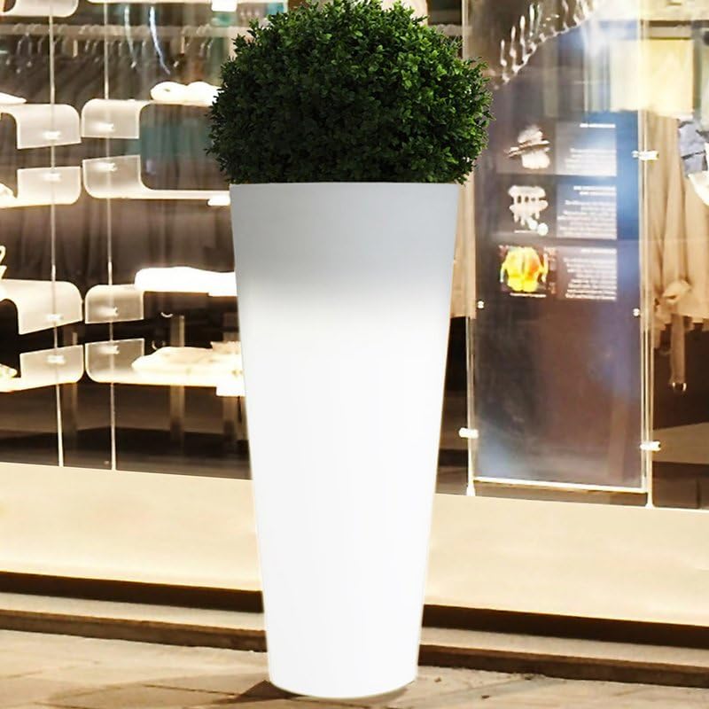 Macetero Luminoso Florence 90x45 cm Maceta cm con Luz LED RGB, Cable o batería...