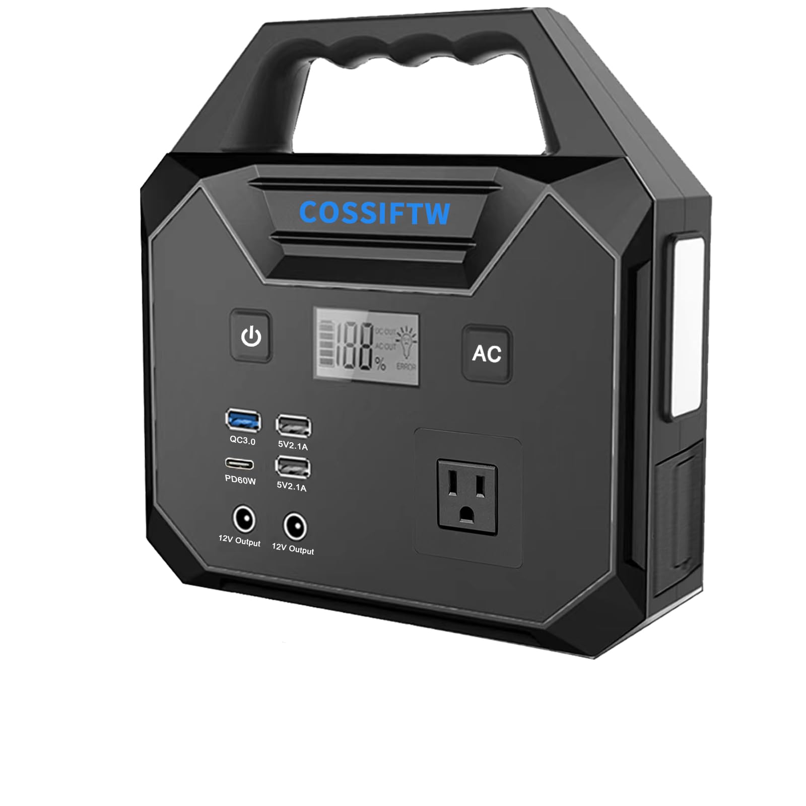 200W AC DC Car Jump Starter with 130Wh USB Power Bank PD 60W Two-Way Fast-Charging Charges Phones Laptops