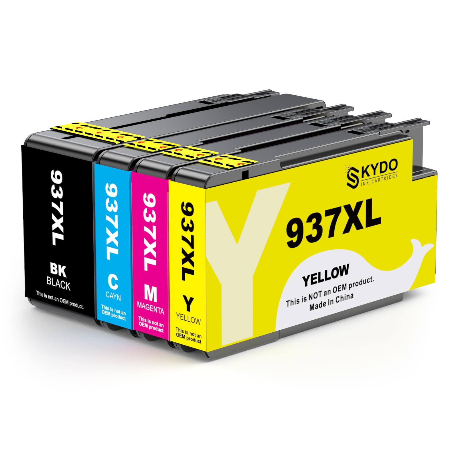 Cartuchos Tinta 937 con Chip compatibles con HP 937 937E 937XL Tinta para HP OfficeJet Pro 9730 9720 Titna HP Officejet Pro 9120b 9110b 9130b Impresora(con Chip)