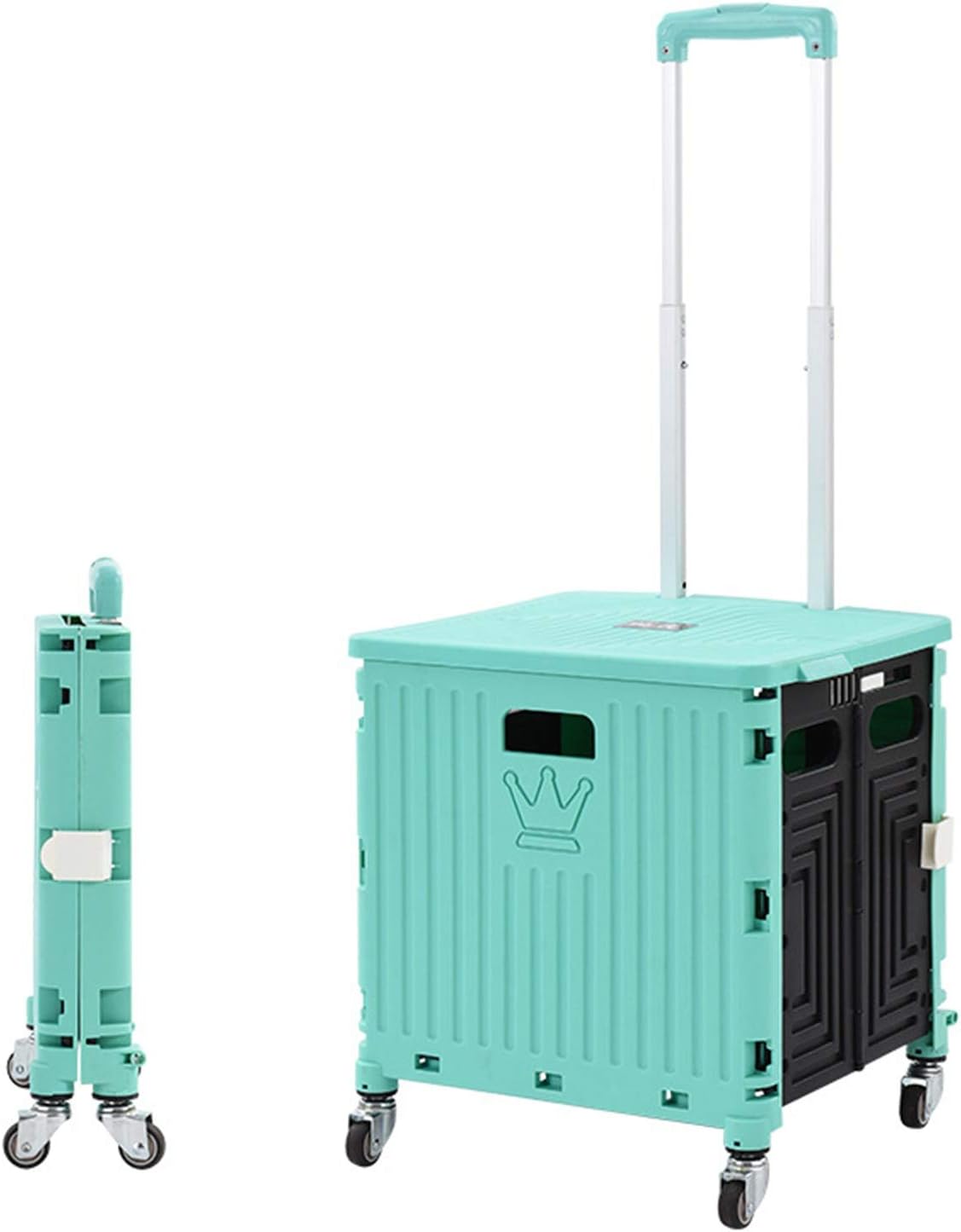 Amazon.co.jp 屋外トロリー キャンプポータブルトロリー登る階段携帯用折りたたみトロリーショッピングピクニックカート 屋外作業に