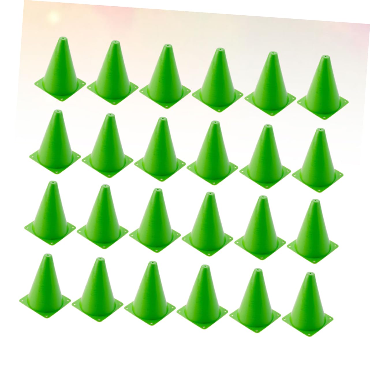 24piezas Conos De para Entrenamiento De Fútbol Plástico Forma De Cono Equipo Deportivo para Futebol Cones De Entrenamiento De Fútbol para Herramientas Auxiliares