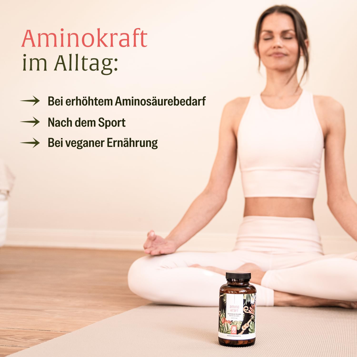 Aminosäuren Komplex hochdosiert - 180 vegane Amino Tabletten mit je 6000 mg pro Tagesdosis mit 12 verschiedenen Aminosäuren - EAA Pattern Presslinge von NATURTREU