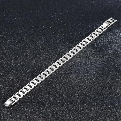 Pulsera estilo Cubana para hombre y mujer de 14K chapado miniatura 6