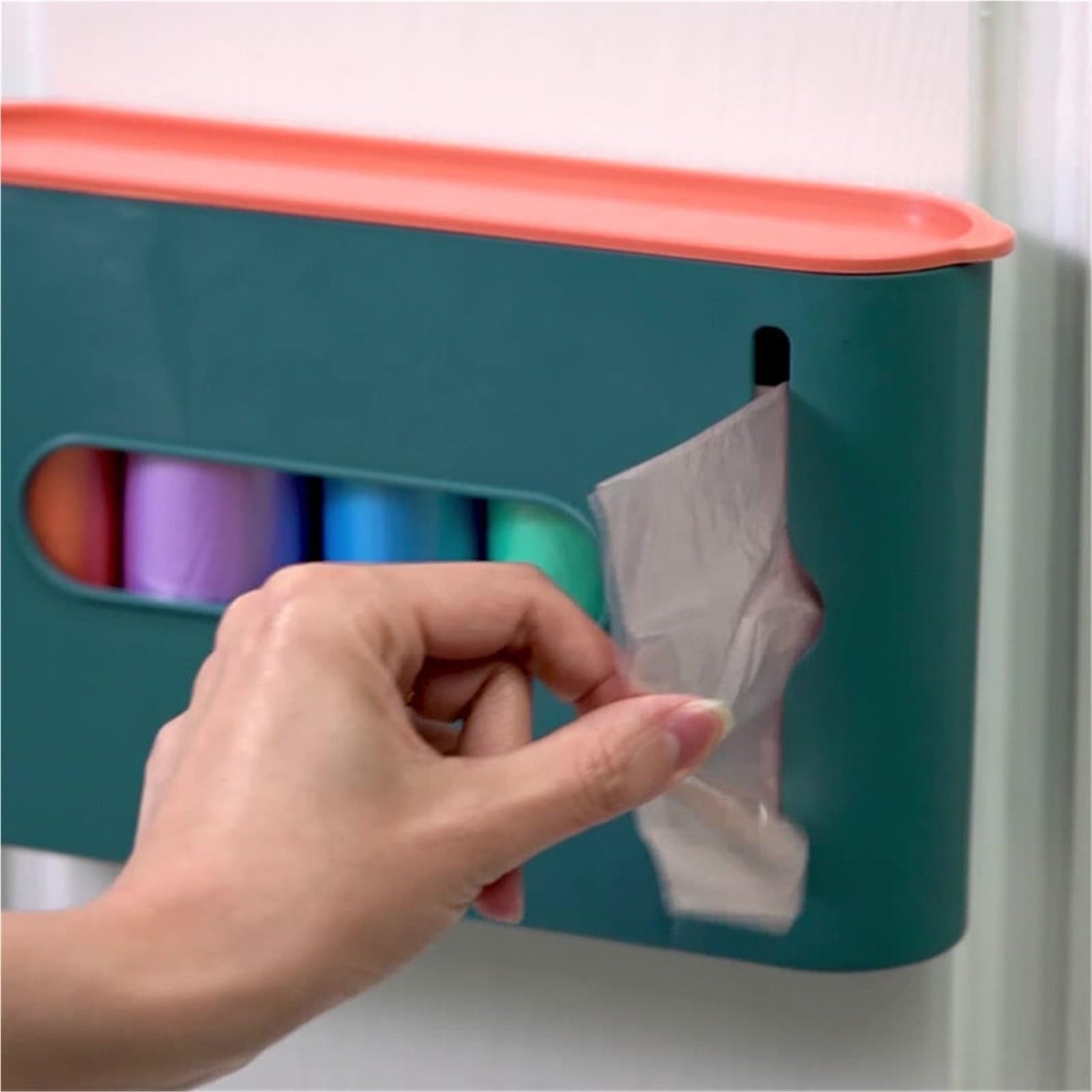 Caja de Almacenamiento de Bolsas de Basura montada en la Pared