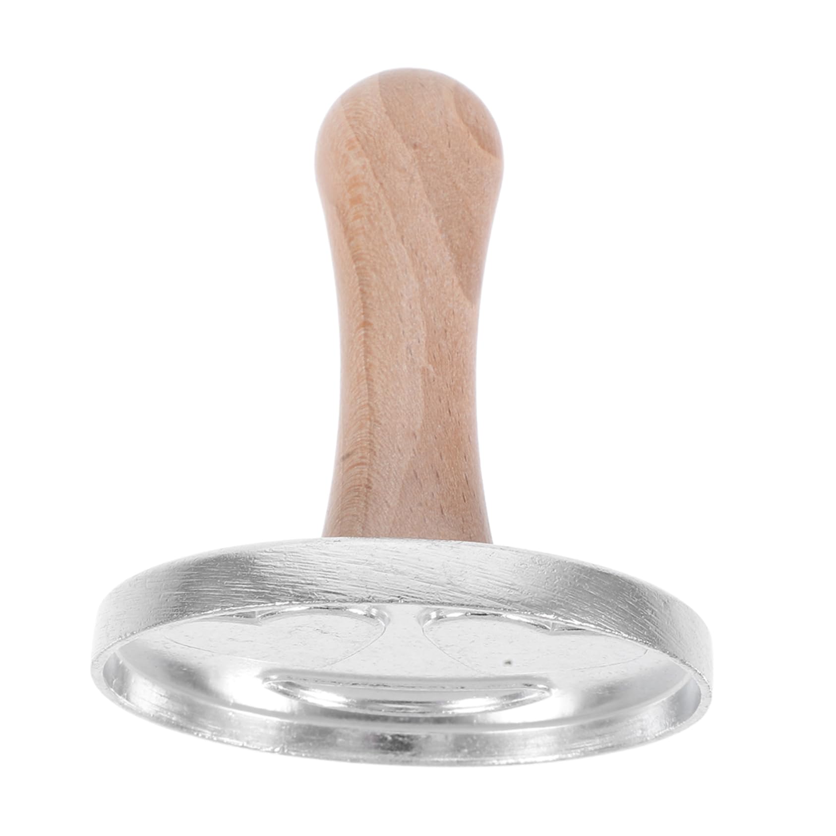 CIYODO Cookie Press Stamp Metal Cookie Cutters Baking Molds for Bakery Reusable Biscuit Molds Wooden Handle Perfect for Holiday Desserts