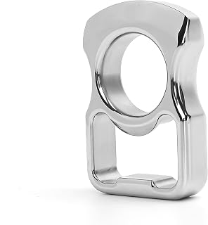 Beer Bottle Opener: Handcrafted in Brass Copper, Parties Accessory for Opening Beer Tops (Silver)