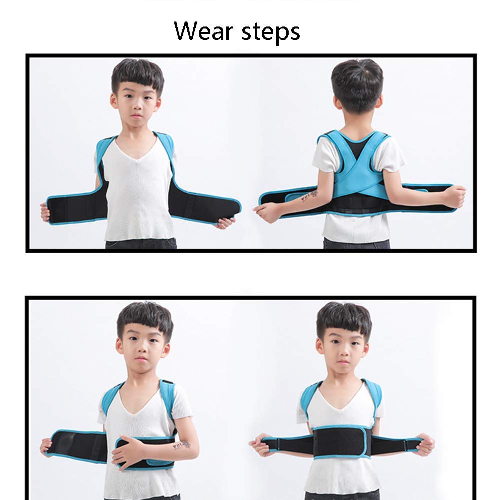 Corrector de Postura Espalda Hombros Lumbar Cintura Cinturón de Soporte Previene la miopía con Joroba y tórax Postura Cómoda Body Architect Trainer