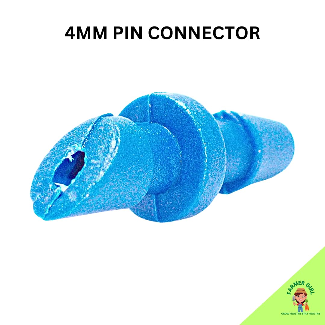 FARMER GIRL Polypropylene Drip Irrigation 4mm Connectors (Pack of 200 Pcs) (B0BGHX4TJH) Amazon Price History, Amazon Price Tracker