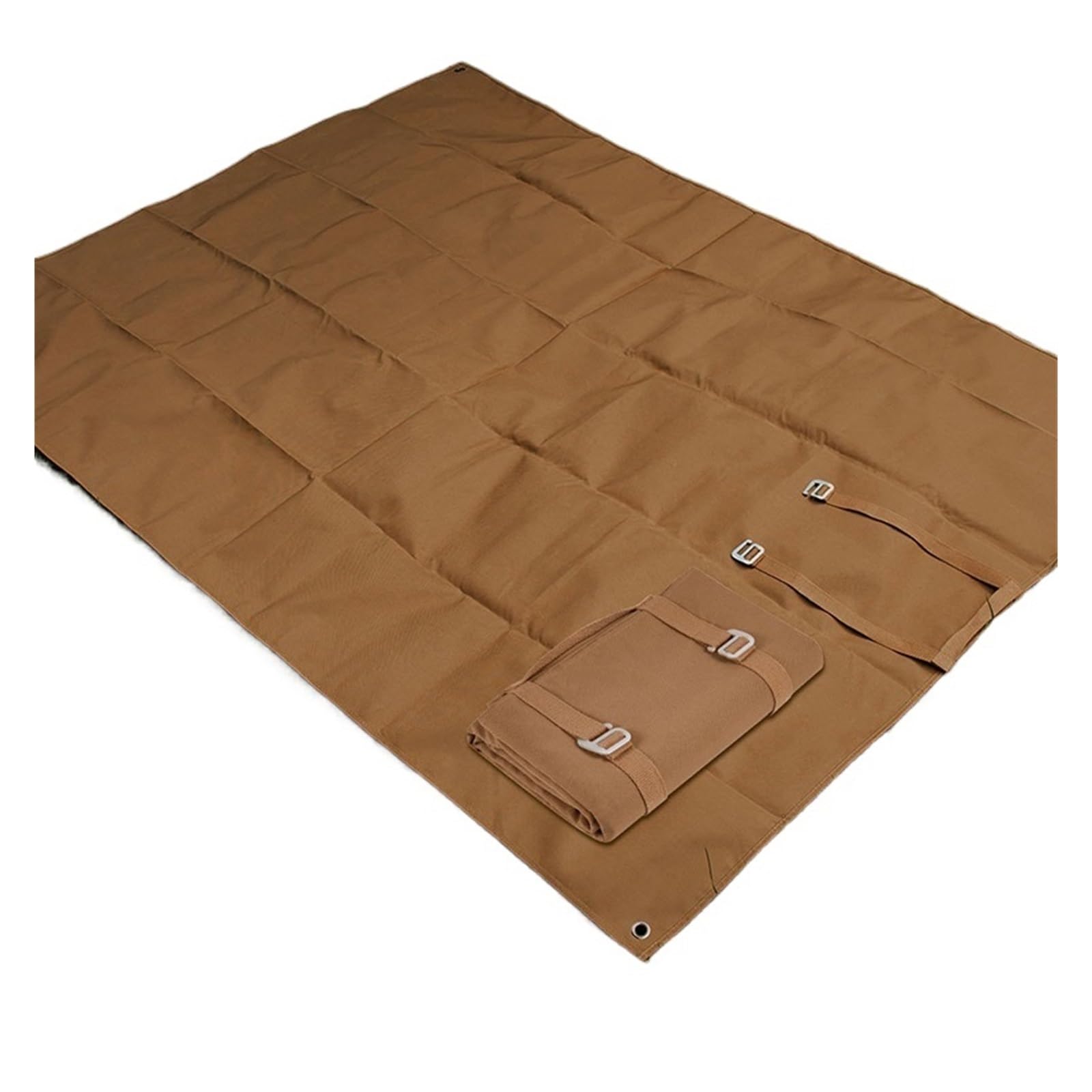 Coperta da spiaggia impermeabile per esterni, grande, portatile, da campeggio, picnic, con maniglia per il trasporto, ideale per viaggi in famiglia e attività all'aperto (bianco)