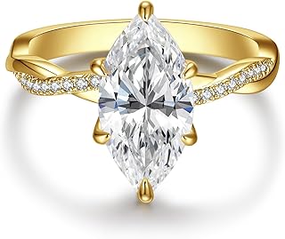 3.5CT Marquise Cut Engagement Ring