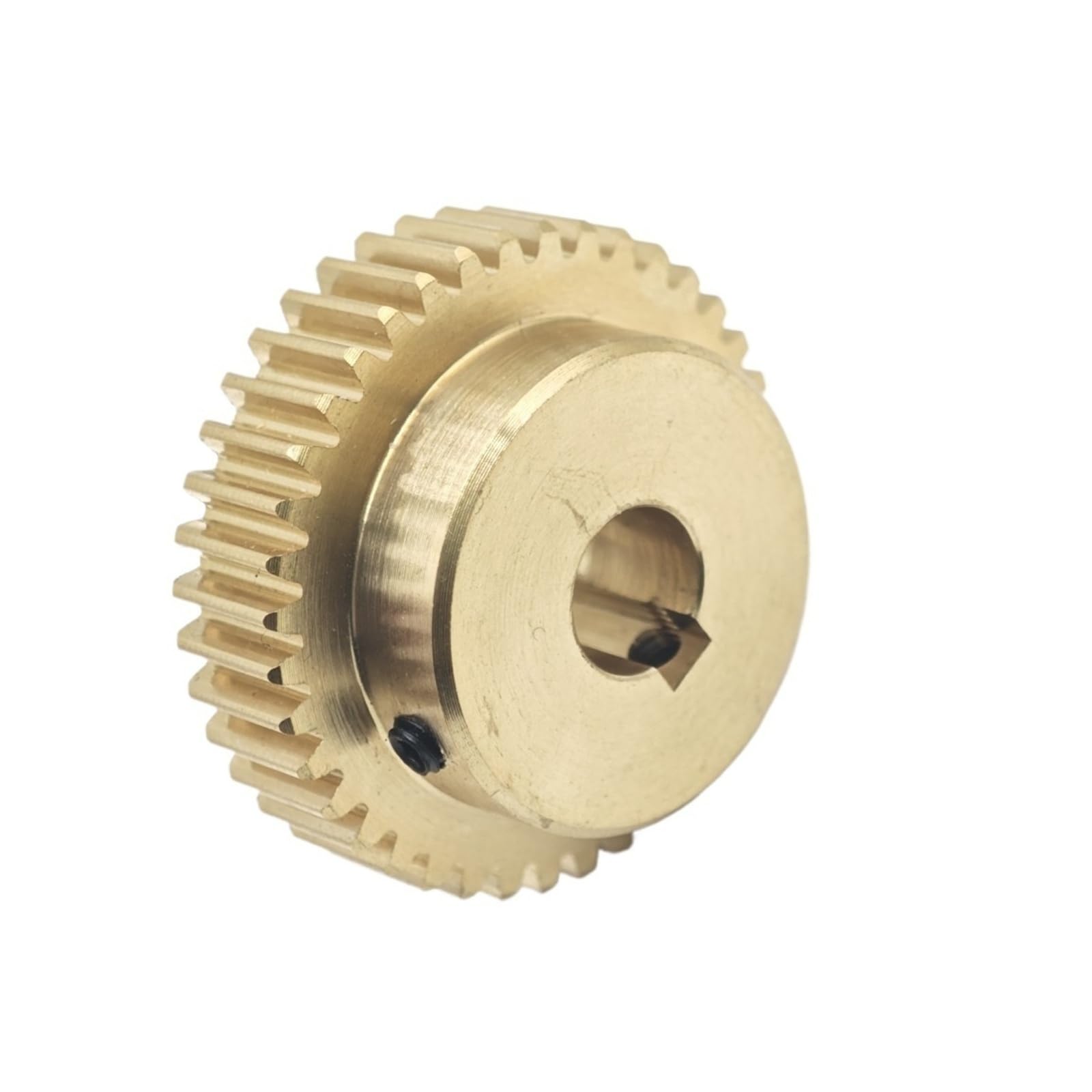 Zahnrad, Ritzel, Motorritzel, 0,6 Modul, 92 Zähne, Kupfer-Zylinderrad, 5 mm Zahnbreite, Treiber, gerades Stirnrad mit Stufenwellen-Hardware(6.35mm bore)