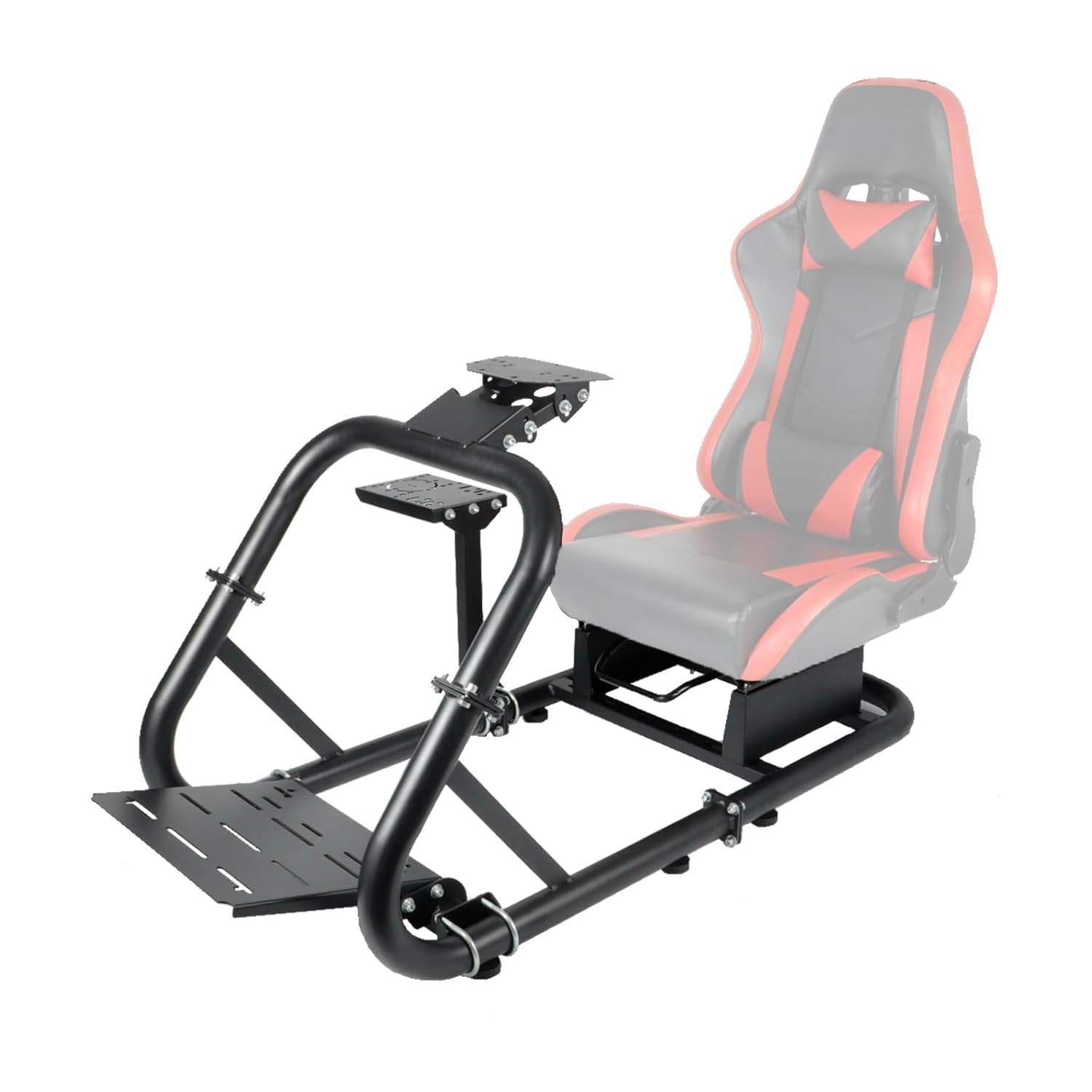 Mokapit Racing Simulator Cockpit Round Tube Gaming Fit for Logitech G29 G920 G923, Thrustmaster/Fanatec, Pedal,Wheel,Handbrake & Seat Not Included
