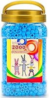 Vista 25 de IOOLEEM Cuentas de pony (2000 piezas, cuentas de pony negras), cuentas para hacer joyas, cuentas para manualidades, suministros para ensartar