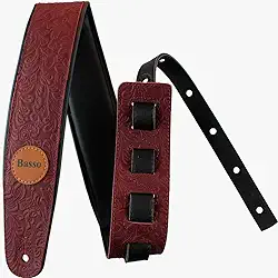 Correia em couro para violão, guitarra e contrabaixo - VT SL 53 - Basso