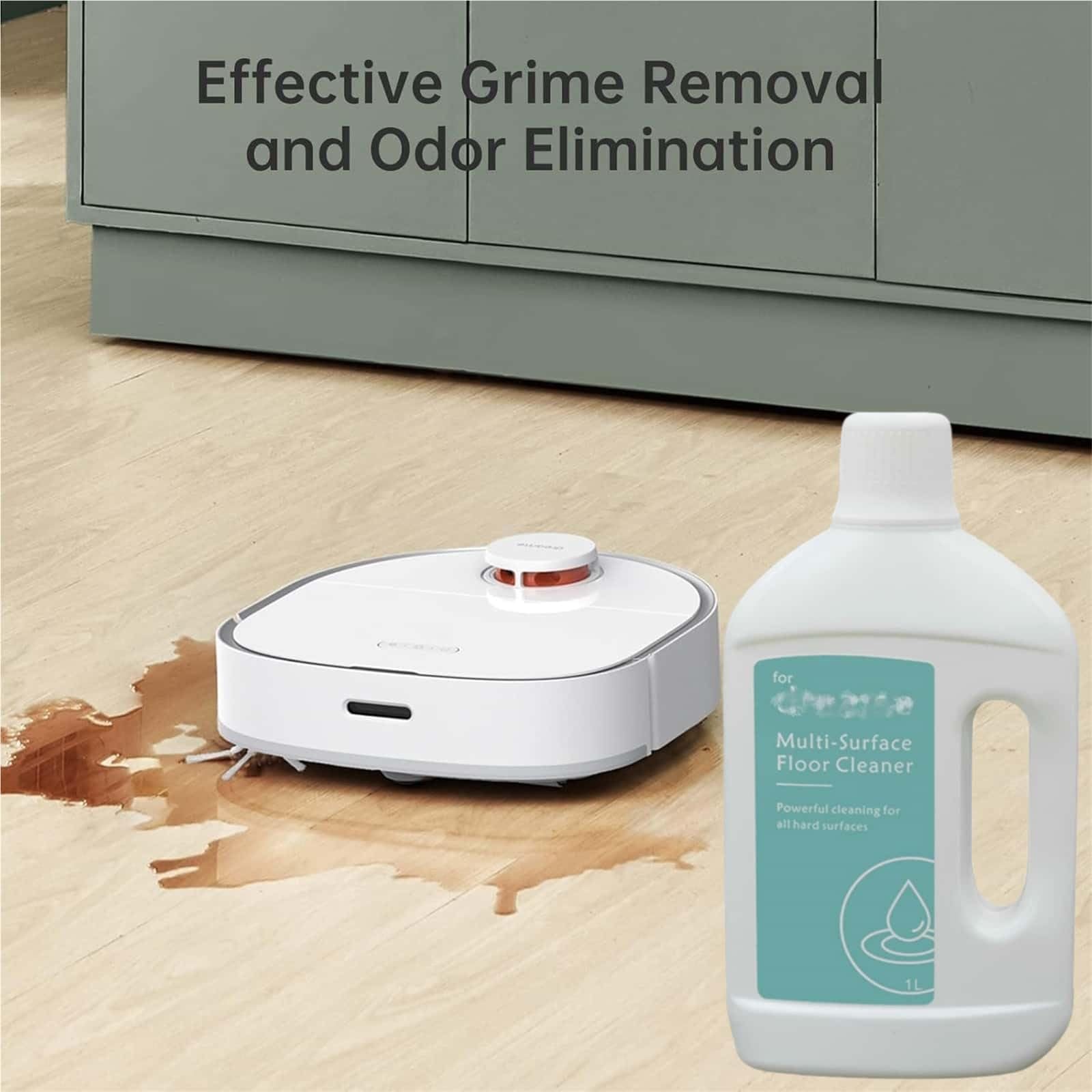 2 Pc Floor Cleaner 1L Original Compatible avec DREAME L10s Ultra/L20 Ultra/X50 Ultra/L10s Pro Ultra/X40 Ultra/L40 Ultra/X30 Ultra/L30 Ultra/D10 Plus/D10 Plus Gen 2/X40 Master