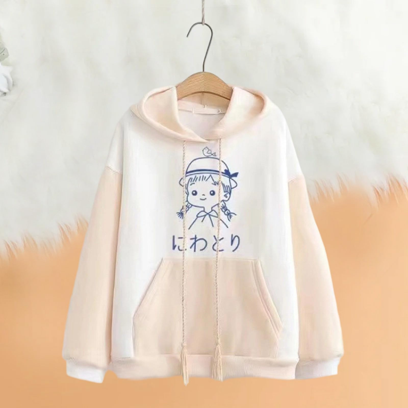 Genérico Conjunto Deportivo Niña - Conjuntos Y Conjuntos para Niñas: Conjunto De 2 Piezas con Sudadera Y Pantalón Informal Holgado Y Moderno Ropa Cómoda para Niñas Pequeñas Y Adolescentes