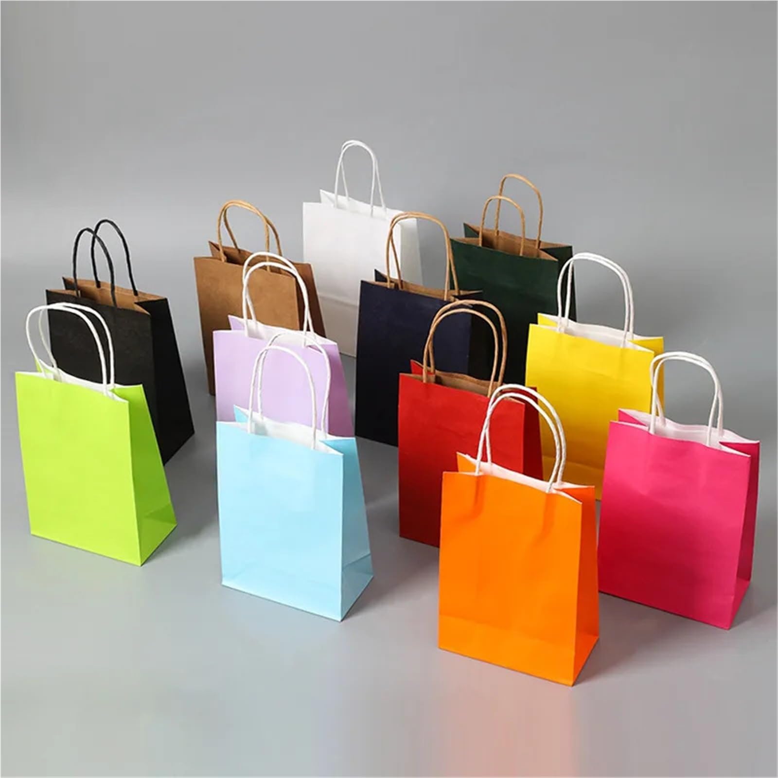Mini bolsa de papel Kraft pequeña 30/50 piezas para Envolver Regalos