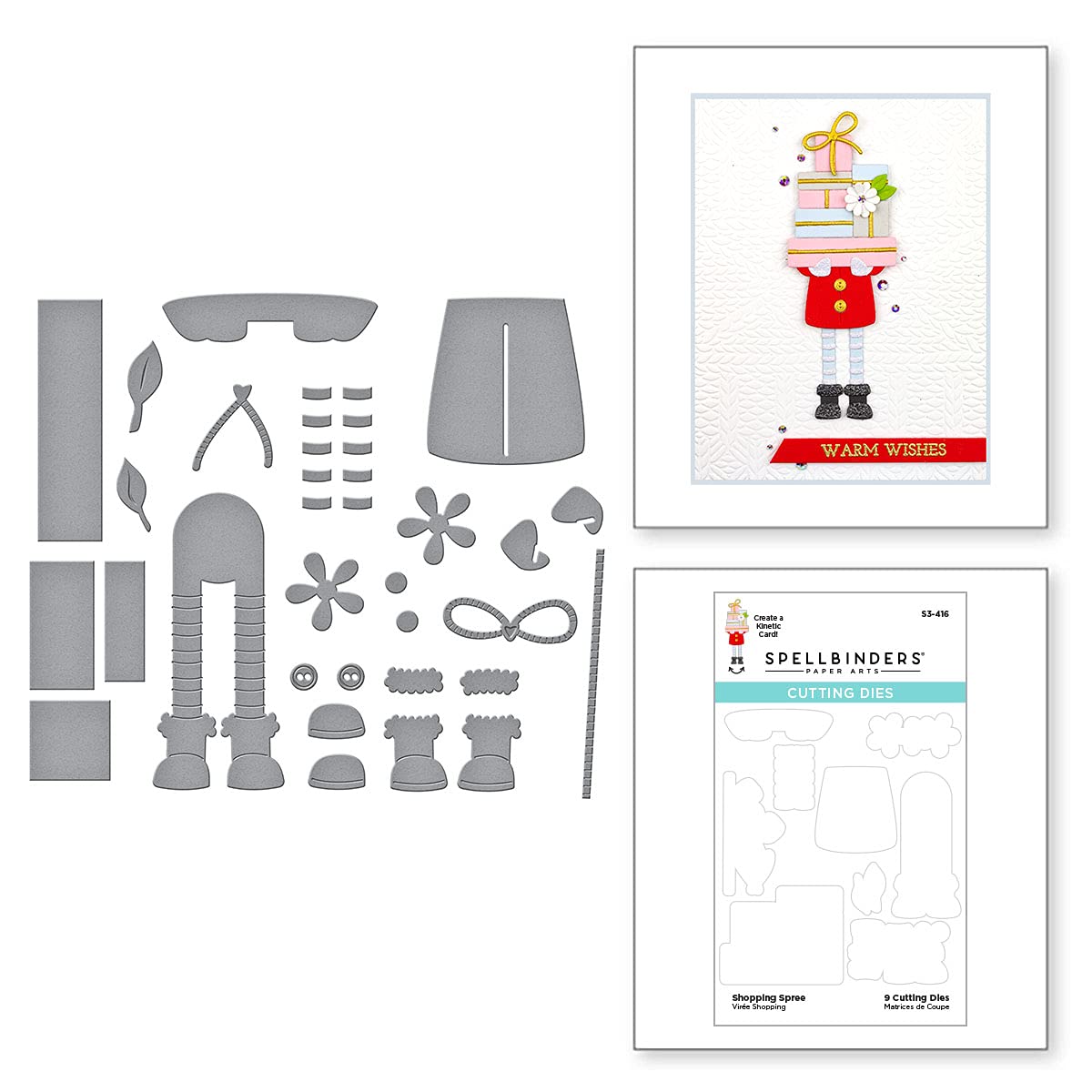 Spellbinders Keramikvasen Stanzformen - Simon Hurley Photosynthese Kollektion