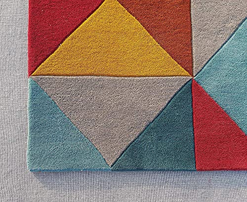 Image of Mordern Design Handmade Tufted Carpet Pure Woollen Export Quality Carpet for Living Room, Bedroom Hall [ Size 4 x 6, Color Multi A6 ]