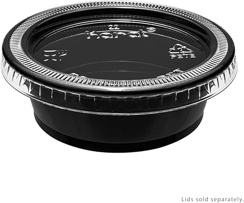 Miniatura 8 de Karat [2500 juegos, tazas de porción de 1.5 oz – Vasos de polipropileno transparente para condimentos para aderezos, salsa, souffle, recipientes de