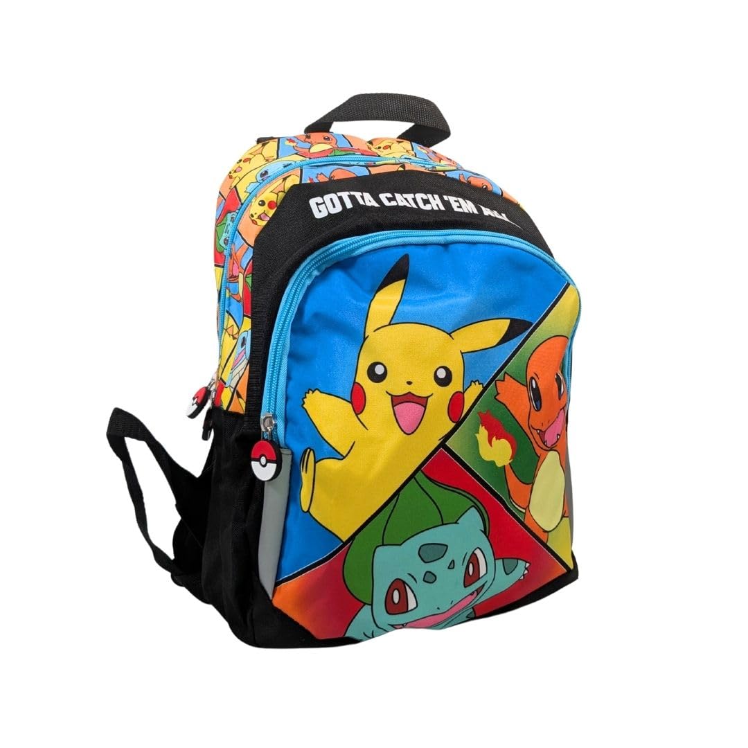 Mybagstory Zaino Pokémon Per Bambino – 37x26x12 Cm, Leggero E Resistente, Con Tasca Frontale, Per Asilo E Scuola