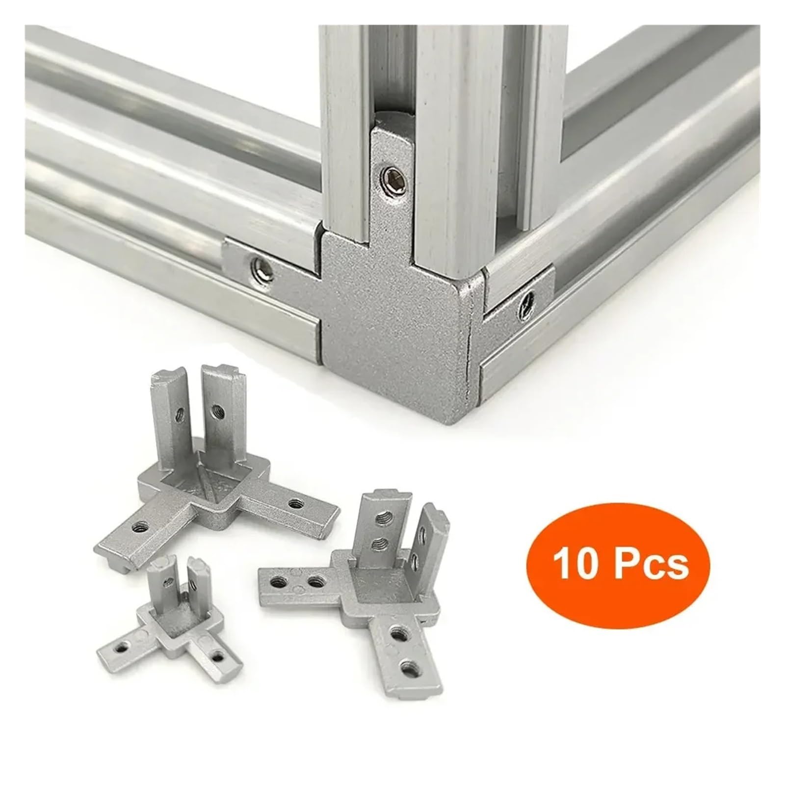 Staffe angolari in alluminio con scanalatura a T a 3 vie