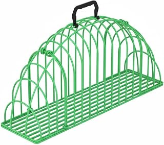 Cat Grooming Cage Iron Wire Secure Blow Dehydrating Double-Door Opening Portable Bathing Thickened Frame Pet Carrier Suitable for Animal Doctor Visits Travel Outdoor Transportation, Green, XXL
