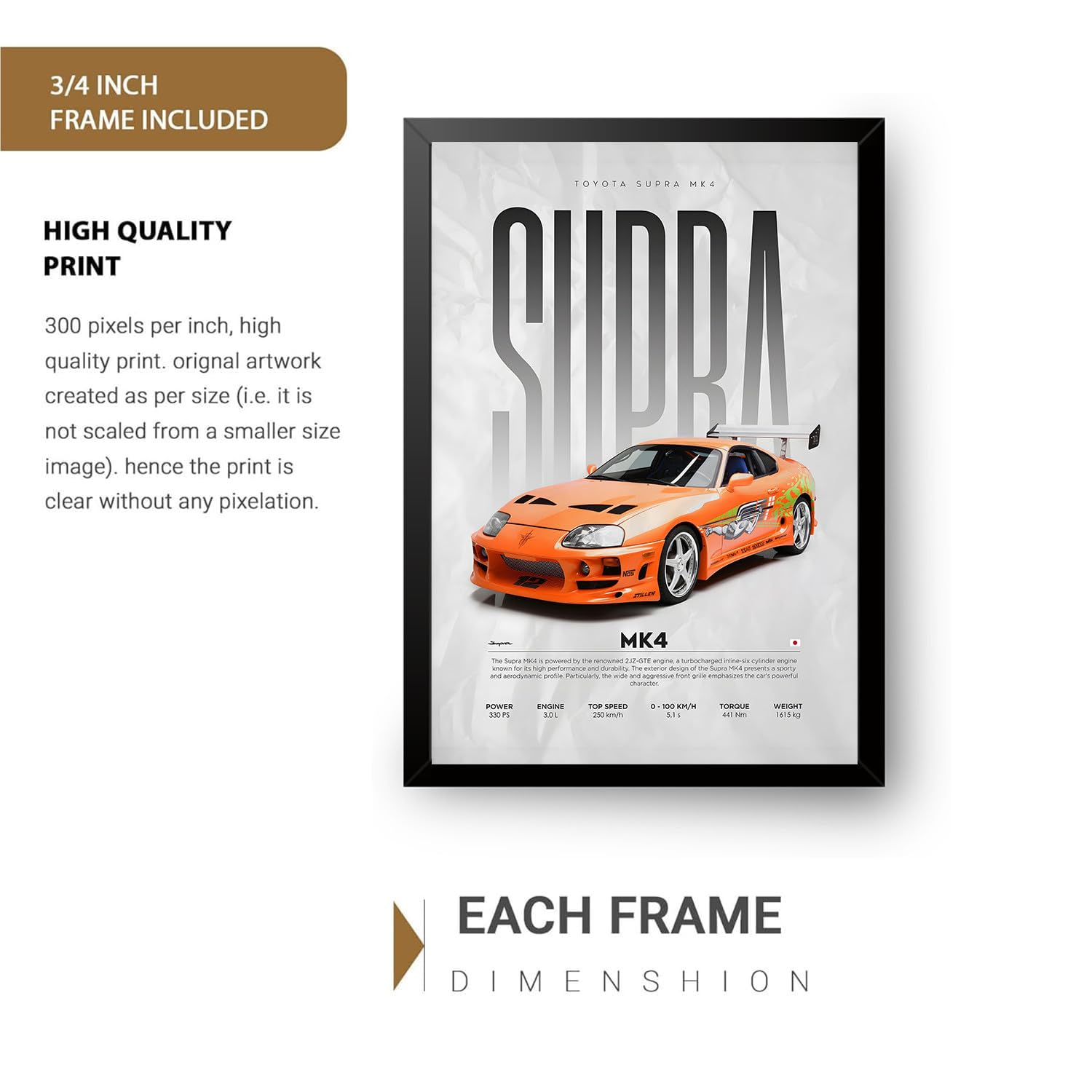 Porsche Wall Poster Frames - Aesthetic Artwork -4 Porsche Wall Poster Frames - Aesthetic Artwork -4