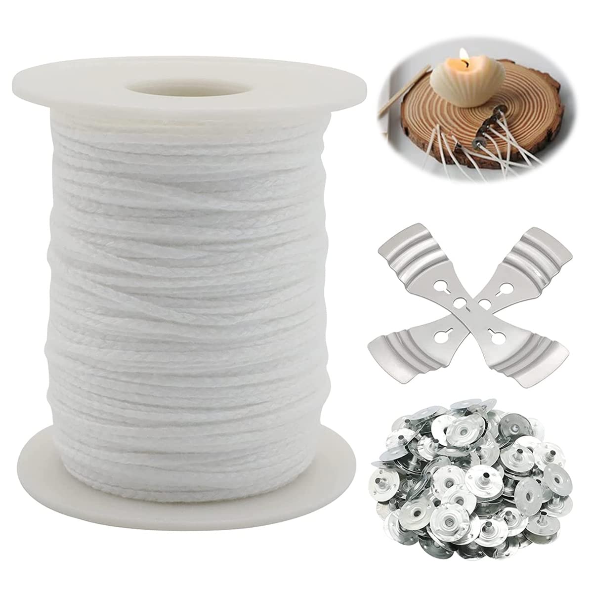 HASTHIP® Candle Wick Roll, Candle Wick Cotton Thread roll Wick