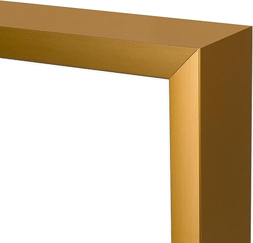 Miniatura 8 de Golden State Art, Marco de fotos de aluminio y cristal real, marcos de fotos de 8 x 10 pulgadas con paspartú de color marfil para exhibición de