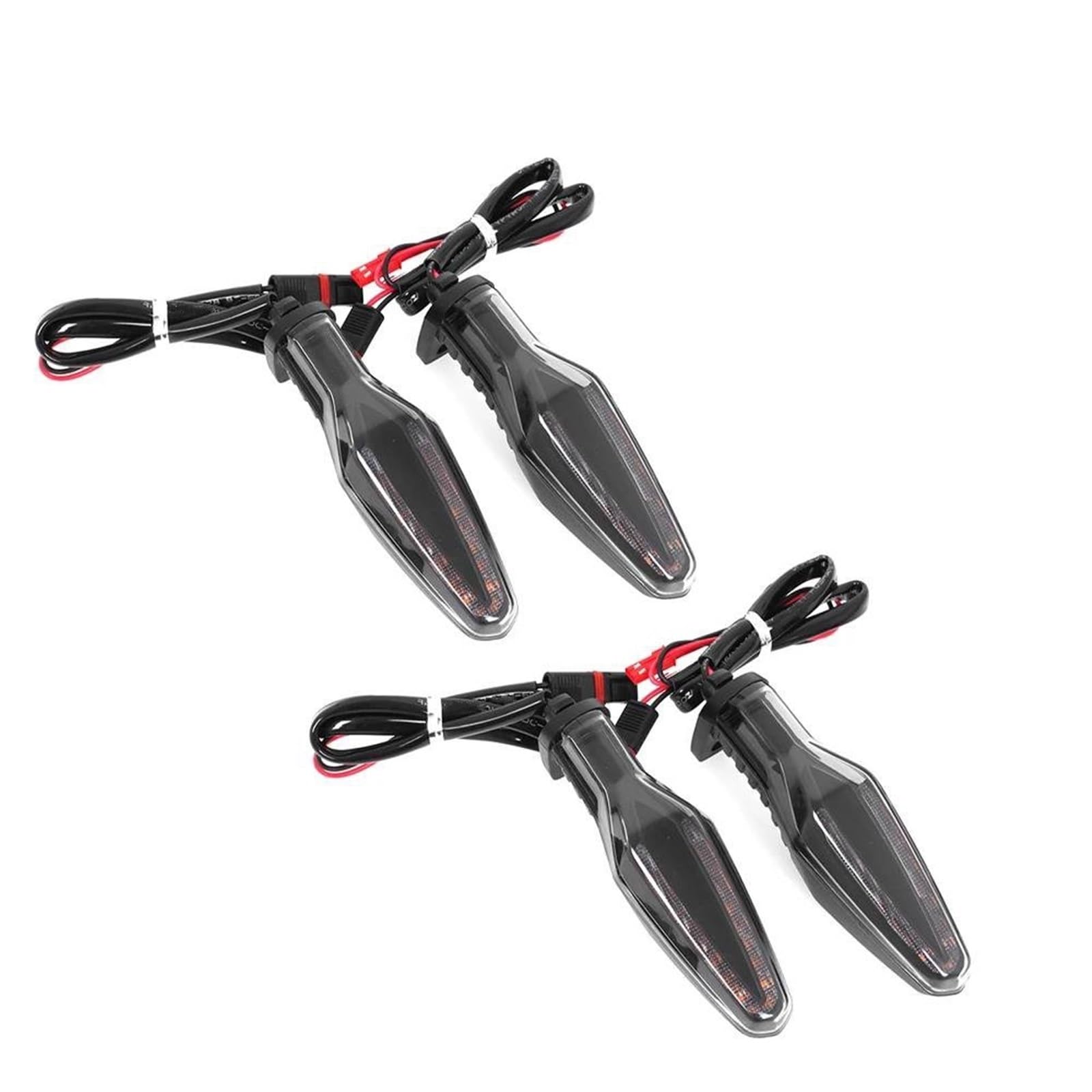Moto Indicatore Indicatori Indicatore Luminoso di Svolta per Moto Lampada Lampeggiante Impermeabile per B&MW S1000 RR G310GS G310R R Nove T Scrambler Puro Urbano Luci Stop(Fumo 4 Pezzi)